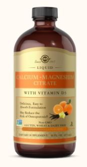 Liquid Calcium Magnesium D3 Orange Vanilla by Solgar