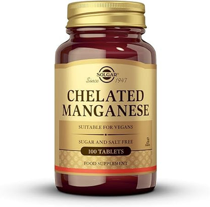 Chelated Manganese 8mg Tablets by Solgar
