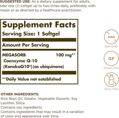CoQ-10 100mg Softgels by Solgar