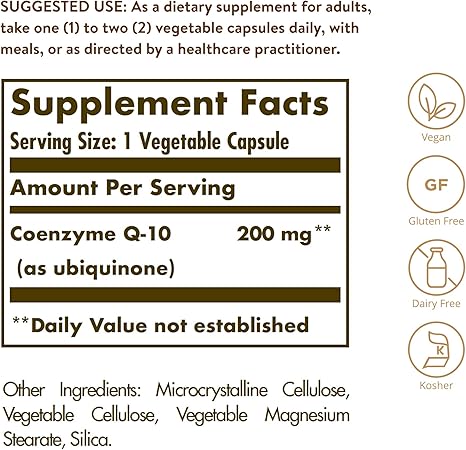 CoQ-10 200mg Capsules by Solgar