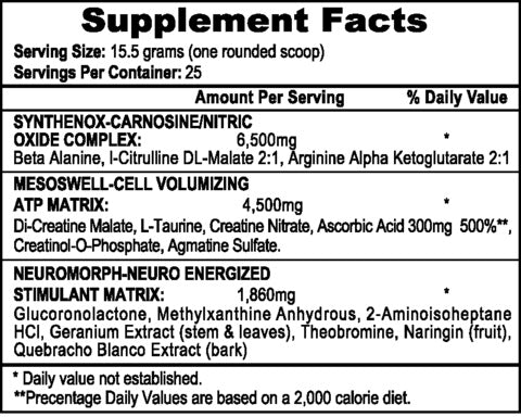 Mesomorph Tropical Fruit Punch by APS Nutrition