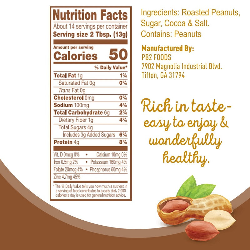 PB2 Powdered Peanut Butter with Cocoa 6.5oz by PB2 Foods