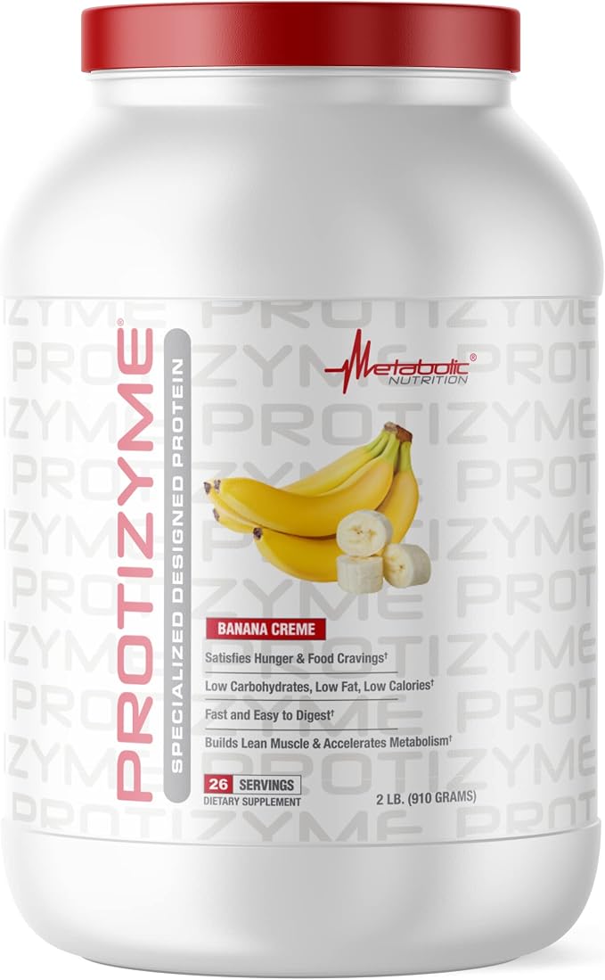 Protizyme Banana Creme 2lb by Metabolic Nutrition