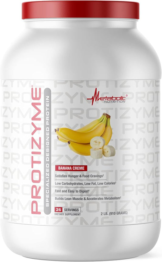Protizyme Banana Creme 2lb by Metabolic Nutrition
