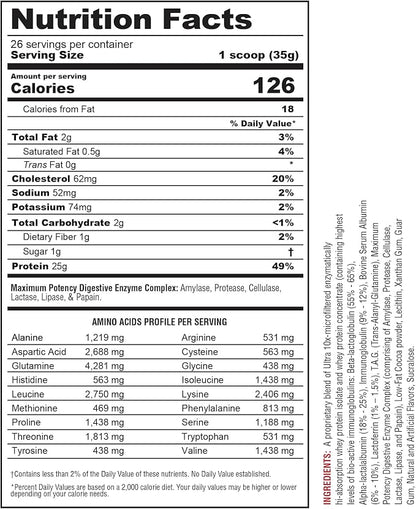 Protizyme Chocolate 2lb by Metabolic Nutrition