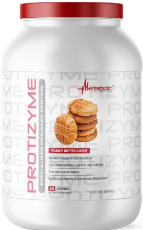 Protizyme Peanut Butter 2lb by Metabolic Nutrition