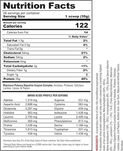 Protizyme Strawberry 2lb by Metabolic Nutrition