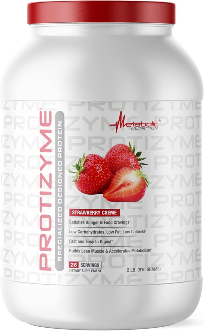 Protizyme Strawberry 2lb by Metabolic Nutrition