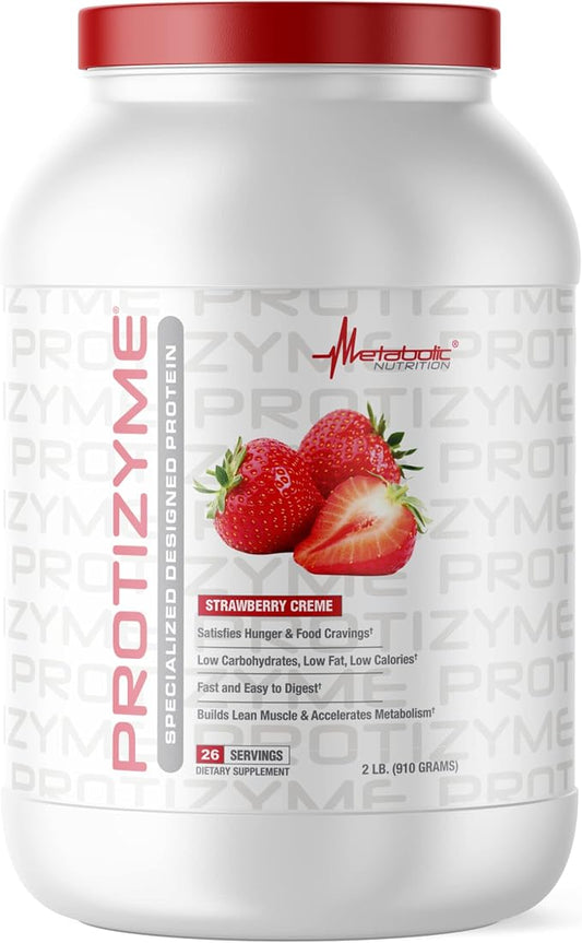 Protizyme Strawberry 2lb by Metabolic Nutrition
