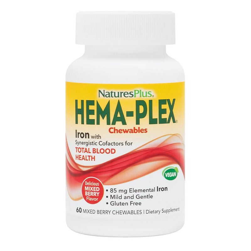 Hema-Plex 60 Chewables by NaturesPlus