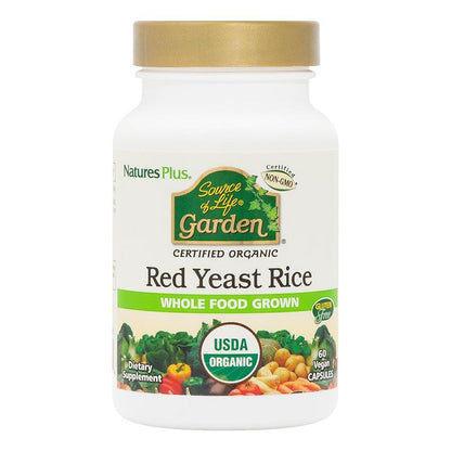Source of Life Garden Red Yeast Rice 600mg 60VegCaps by NaturesPlus