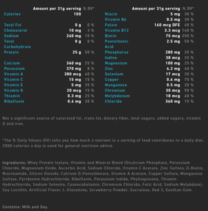 Isopure Strawberries & Cream 3lb by Nature's Best