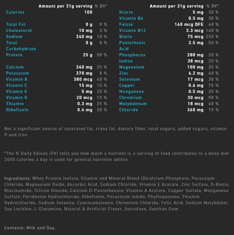 Isopure Creamy Vanilla 3lb by Nature's Best