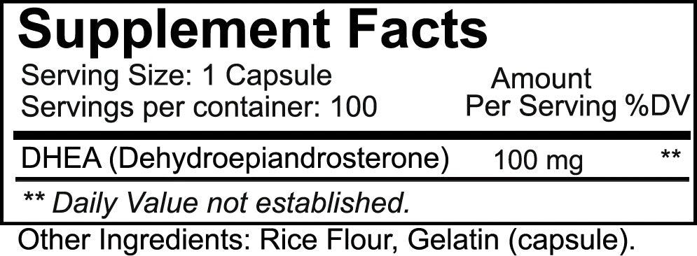 DHEA 100mg 100caps by Nutrakey