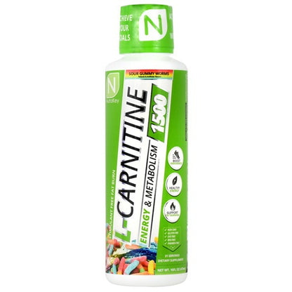 L-Carnitine 1500 Sour Gummy Worms by Nutrakey