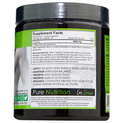 Leucine Powder 150g by Nutrakey