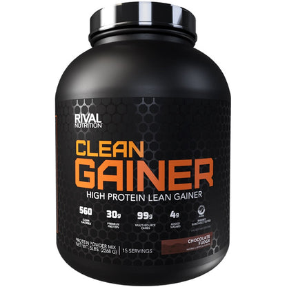 Clean Gainer Chocolate Fudge 5lb by Rival Nutrition