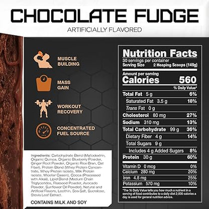 Clean Gainer Chocolate Fudge 10lb by Rival Nutrition