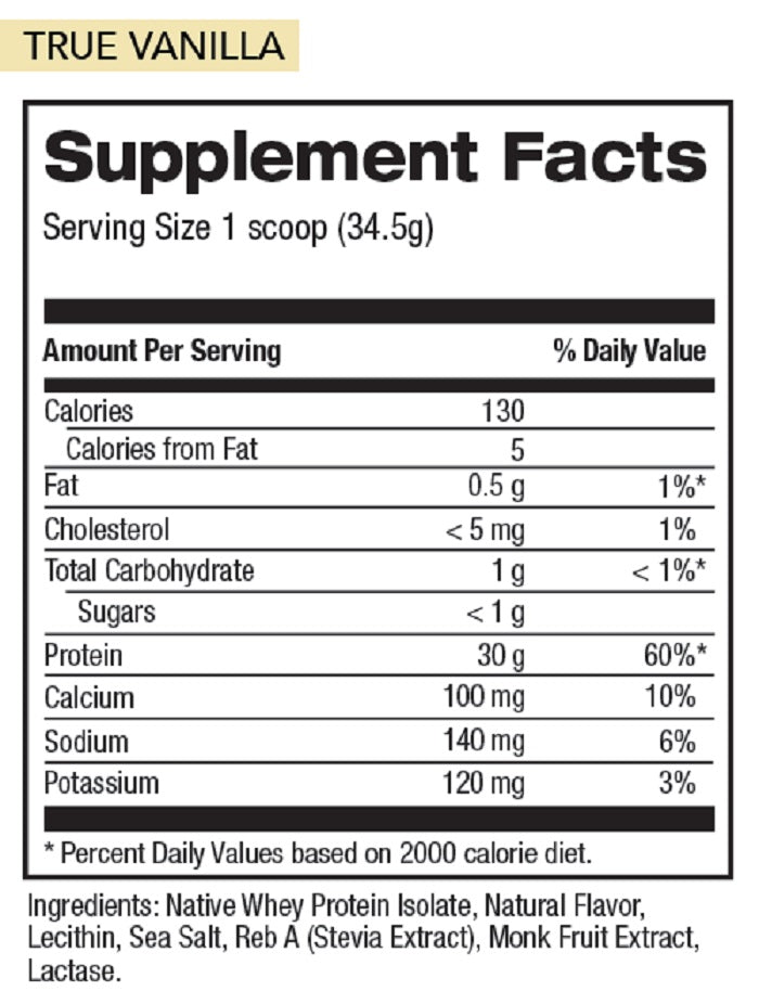 Native Pro Vanilla 2.7lb by Rival Nutrition