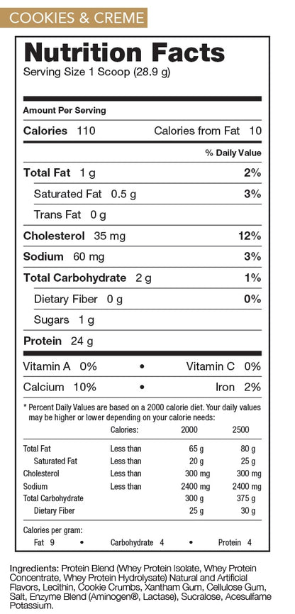 Rival Whey Cookies & Cream 2lb by Rival Nutrition