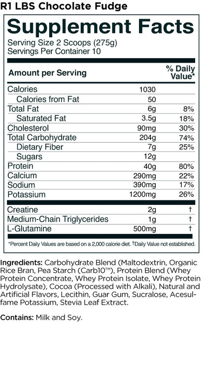 R1 LBS Chocolate Fudge 5lb by Rule One
