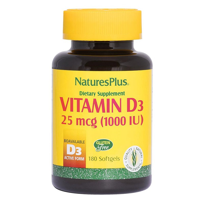 Vitamin D3 1,000 IU 180sg by NaturesPlus