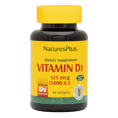 Vitamin D3 5,000 IU 60sg by NaturesPlus