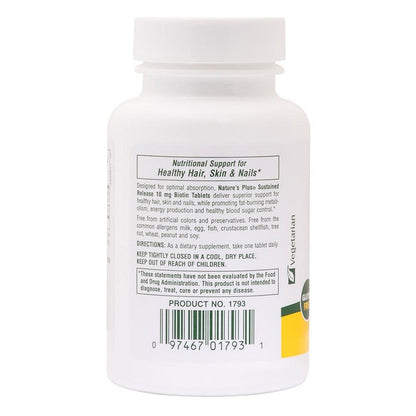 Biotin 10,000mcg 90tabs by NaturesPlus