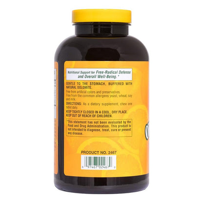 Orange Juice Vitamin C 500mg 180 Chewables by NaturesPlus