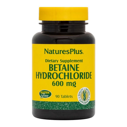 Betaine Hydrochloride 600mg 90tabs by NaturesPlus