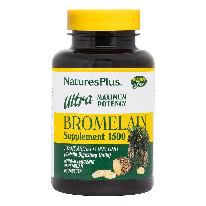 Ultra Bromelain 1,500mg 60tabs by NaturesPlus