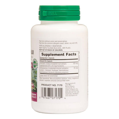 Coleus Forskohlii 125mg 60VegCaps by NaturesPlus