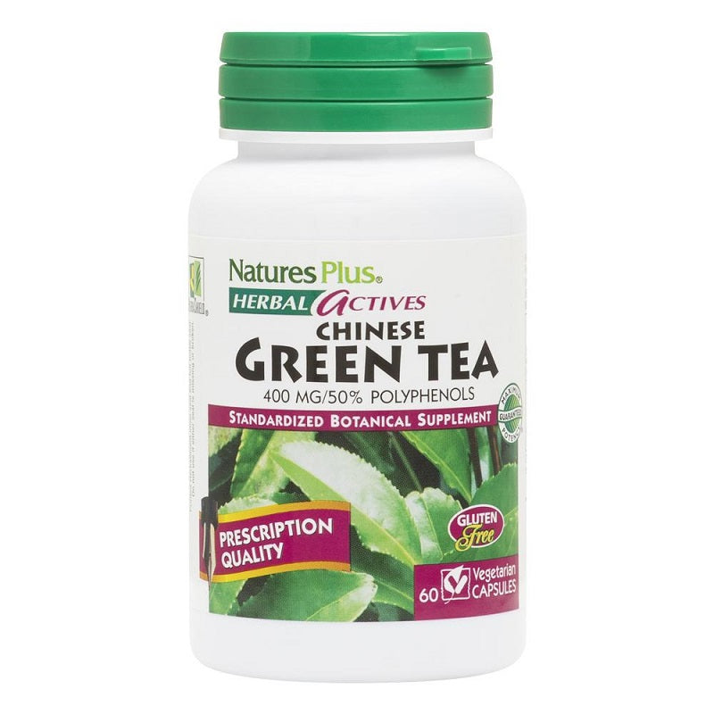 Green Tea Chinese 400mg 60VegCaps by NaturesPlus