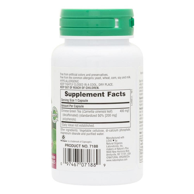 Green Tea Chinese 400mg 60VegCaps by NaturesPlus