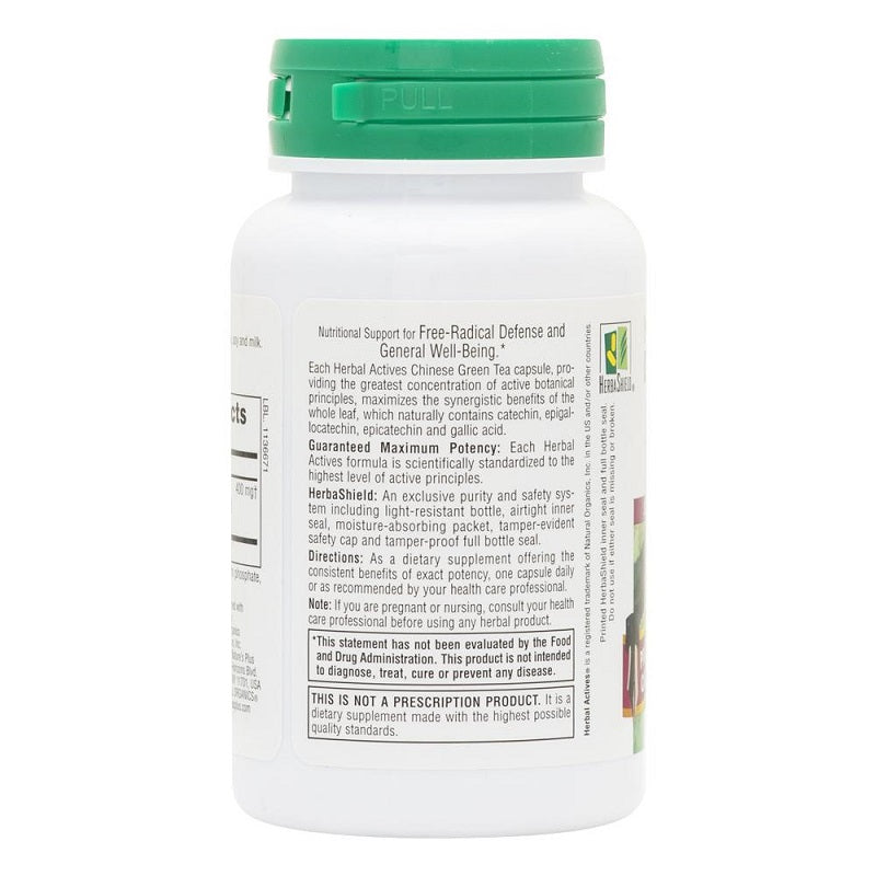 Green Tea Chinese 400mg 60VegCaps by NaturesPlus