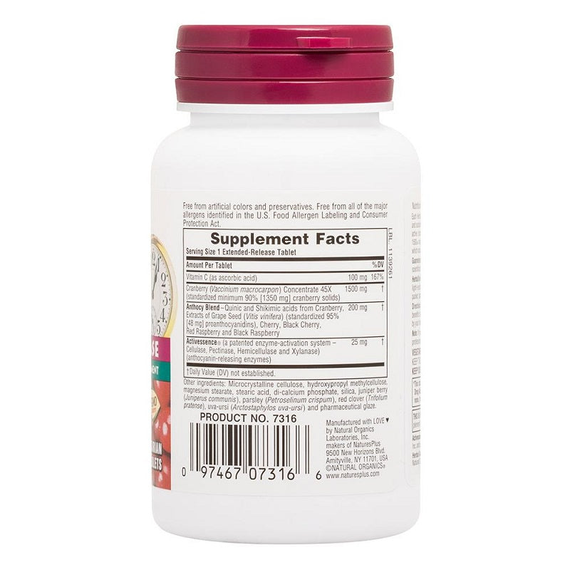 Cranberry ER 1,500mg 30tabs by NaturesPlus