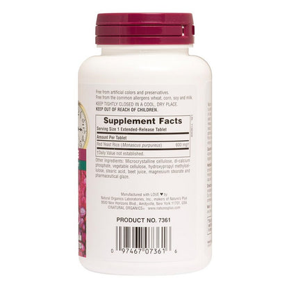 Red Yeast Rice ER 600mg 60tabs by NaturesPlus
