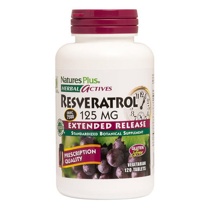 Resveratrol 125mg 120tabs bty NaturesPlus