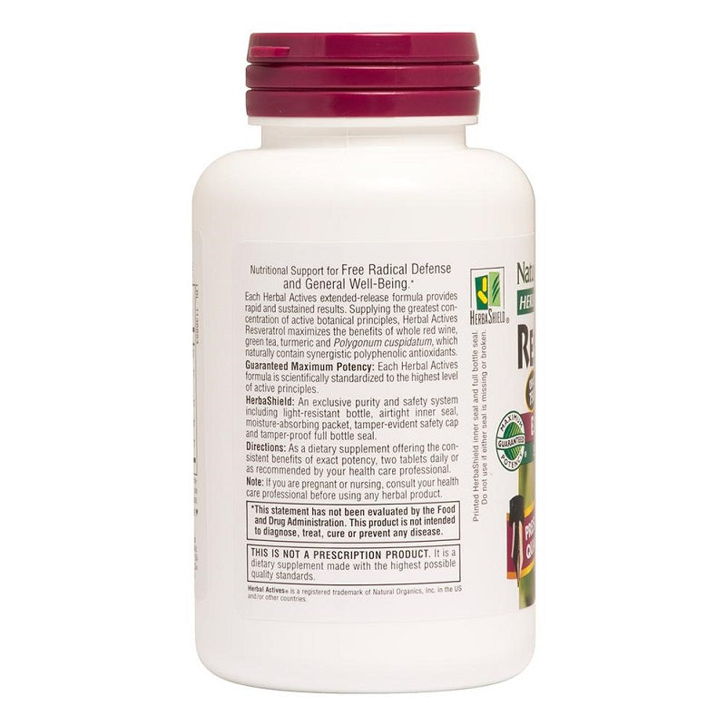 Resveratrol 125mg 120tabs bty NaturesPlus