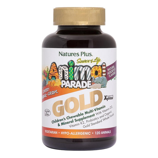 Animal Parade Gold Assorted 120 Chewables by NaturesPlus