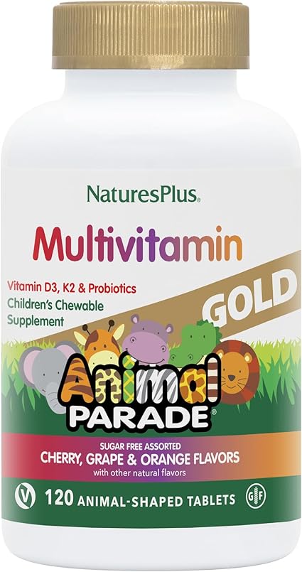 Animal Parade Gold Assorted 120 Chewables by NaturesPlus