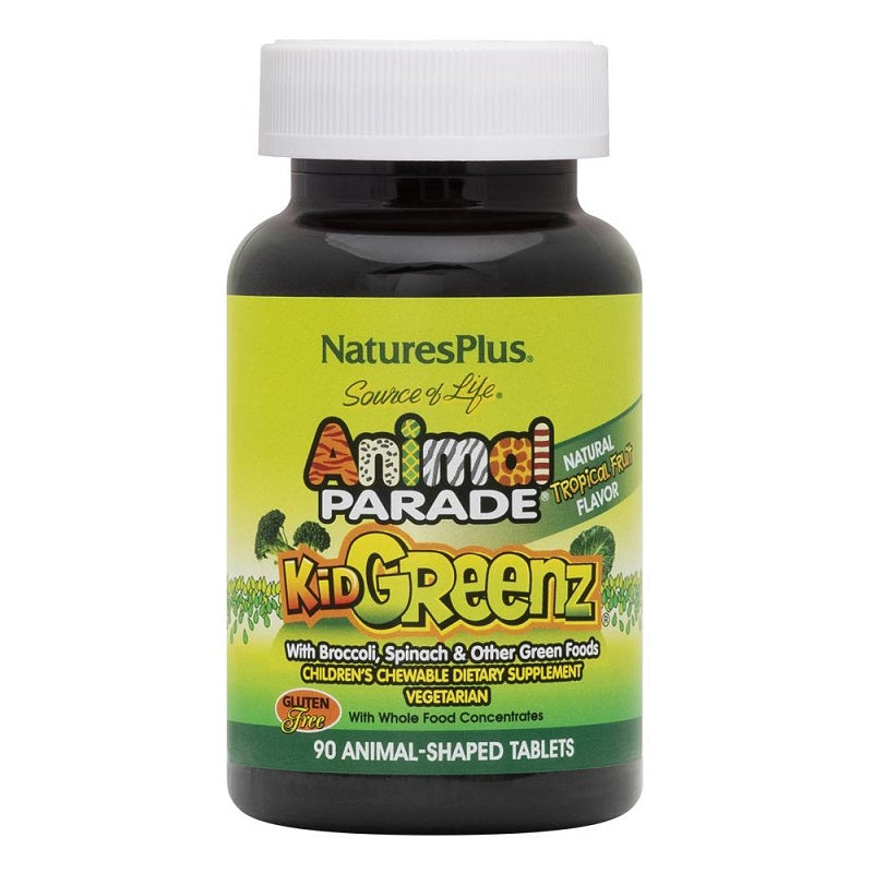 Animal Parade KidGreenz 90 Chewables by NaturesPlus