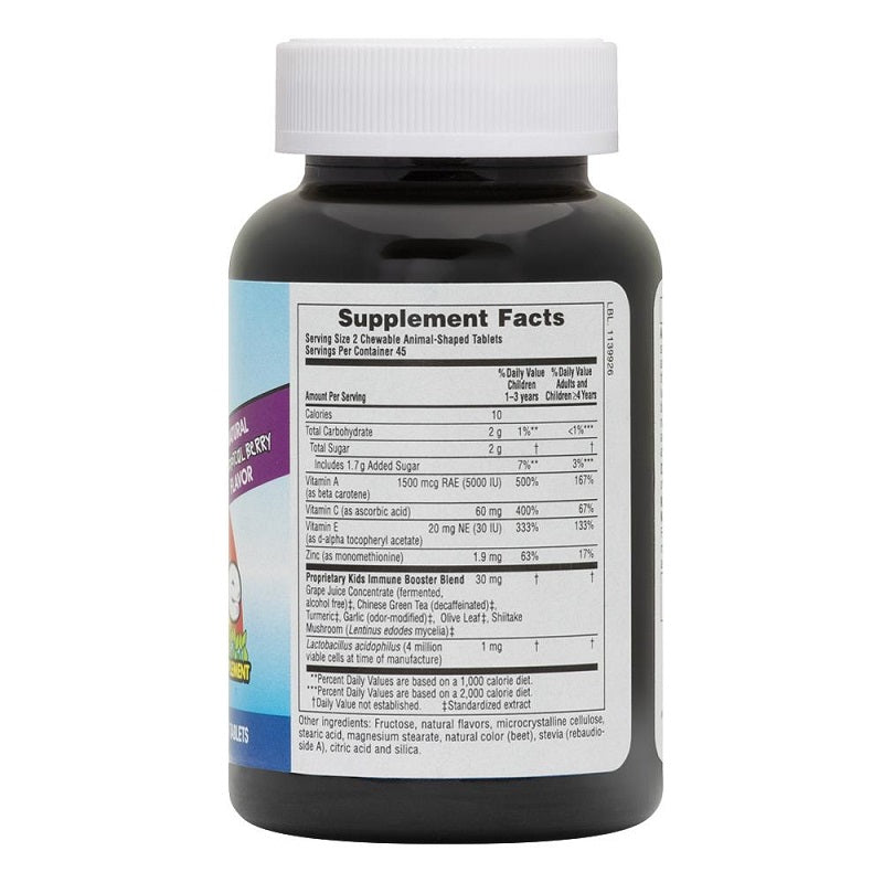 Animal Parade Kids Immune Booster 90 Chewables by NaturesPlus