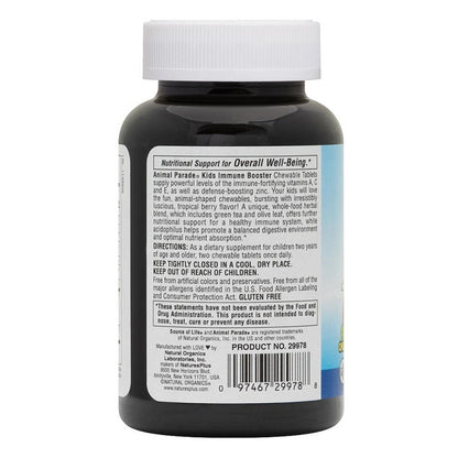 Animal Parade Kids Immune Booster 90 Chewables by NaturesPlus