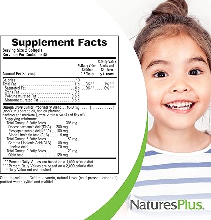 Animal Parade Omega 3/6/9 Junior by NaturesPlus