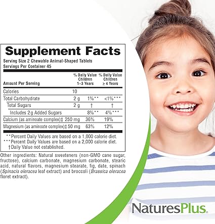 Animal Parade Calcium 90 Chewables by NaturesPlus