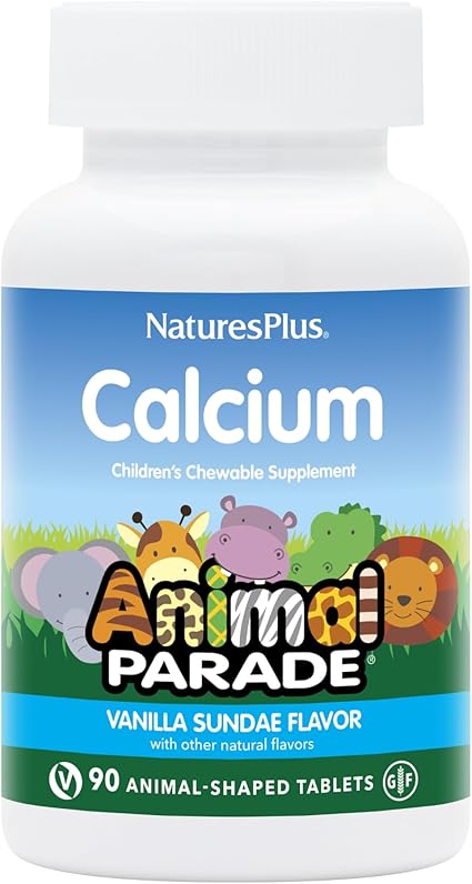 Animal Parade Calcium 90 Chewables by NaturesPlus