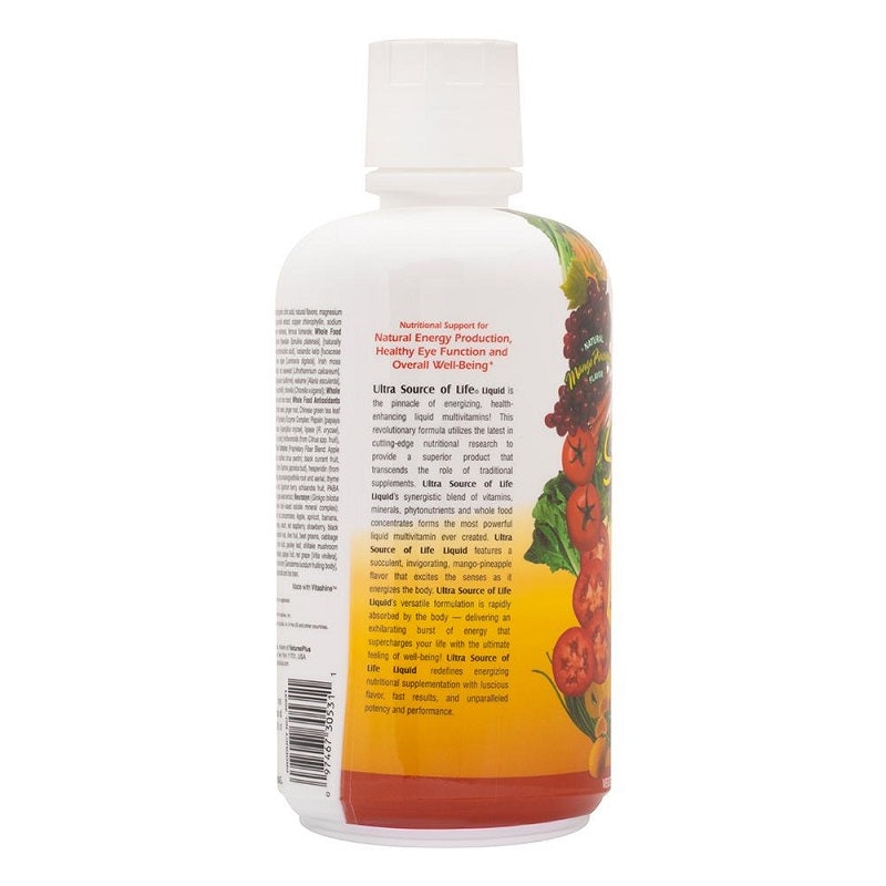 Ultra Source of Life Multivitamin Liquid 30oz by NaturesPlus