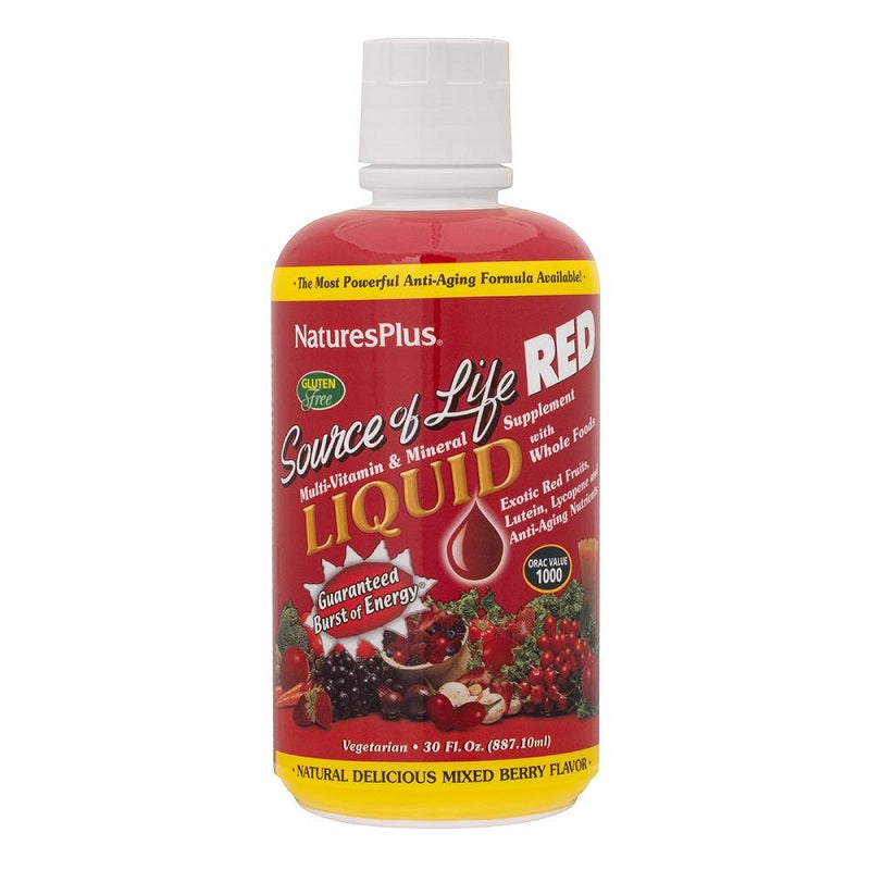 Source of Life Red Multivitamin Liquid 30oz by NaturesPlus