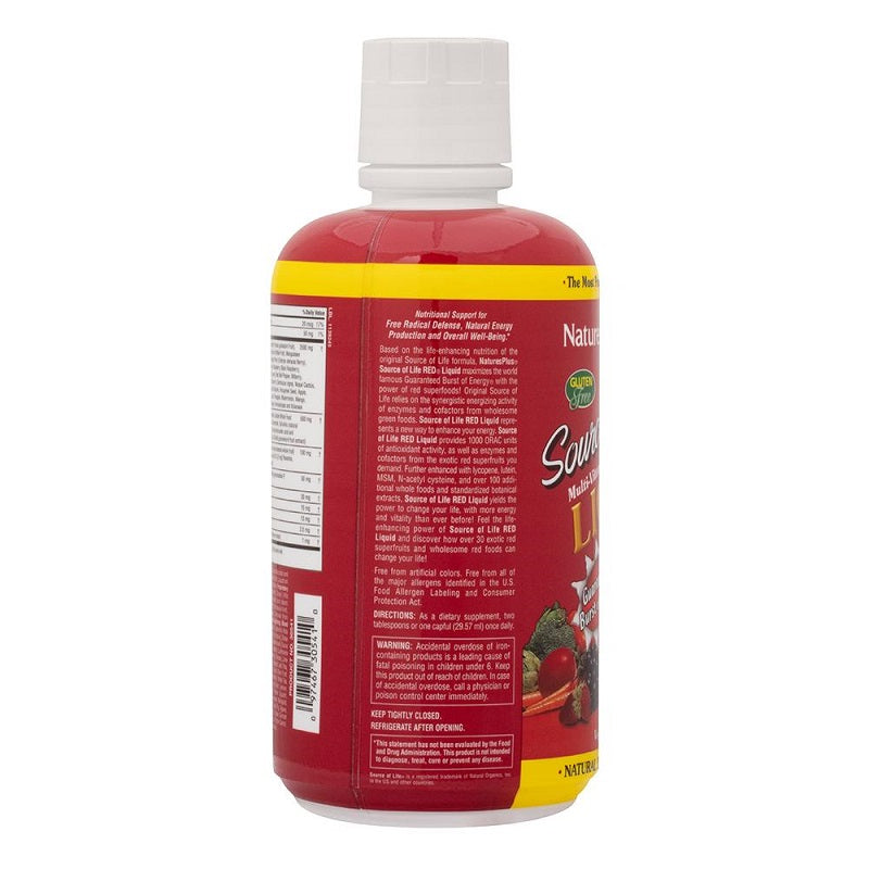 Source of Life Red Multivitamin Liquid 30oz by NaturesPlus